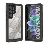 PunkCase Galaxy S24 Ultra Waterproof Case [Extreme Series] [Slim Fit] [IP68 Certified] [Shockproof] [Dirtproof] [Snowproof] Armor Cover for Galaxy S24 Ultra 5G (6.8") (2024) [Black]