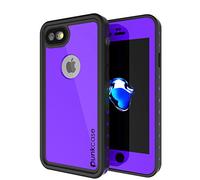 PunkCase iphone 8 Waterproof Case Studstar Series Slim Fit Ip68 Shockproof Dirtproof Snowproof Universal Armor Cover For Apple iphone 7 8 Purple