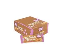 Punk'd Protein Millionaires Protein Bar (Box of 12x 60g) - Pack of 12 Handmade Millionaire Shortbread Chocolate Protein Bars (10g per Bar) | Suitable for Vegetarians