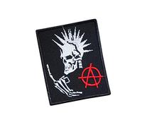 Punks NOT Dead, Exploited, Sum 41, Blink 182, The Offspring, Anarchy, Punk Rock, Heavy Metal, Ramones, My Grave, Embroidered Iron on Applique Souvenir Accessory