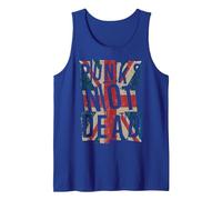 Punks Not Dead - Vintage - UK London Flag - Punk is Not Dead Tank Top, Men, Royal Blue, Medium