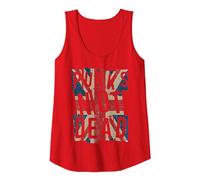 Punks Not Dead - Vintage - UK London Flag - Punk is Not Dead Tank Top, Women, Red, Medium