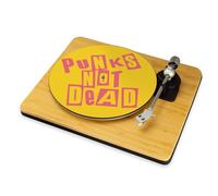 Punks Not Dead Vinyl Slip Mat Punk Newspaper Collage Turntable Mat Pistols Style Record Player Mat 12" 7" DJ Slipmat Gift (12")