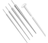 PunkTracker 14g/16g/18g/20g ASTM F136 Titanium Piercing Kit Taper Insertion Pin for Threadless Push In Tragus Helix Lip Nose Helix Piercing Jewelry Cartilage Earrings Labret Studs Nose Stud Stretcher