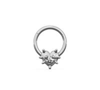 PUNKYOUTH Gothic Punk Titanium Septum Clicker 16G 8mm Nose Ring Hoop Surgical Steel Jewelry Baroque Skull Rebel Heart Medusa Kraken Octopus Tentacle Daith Earrings Cartilage Helix Rook Gift
