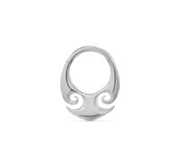 PUNKYOUTH Minimalist Geometric Titanium Septum Clicker 16G Nose Ring Hoop Industrial Gothic Piercing Jewelry Cutout Crescent Scrollwork Claw Fang Twist Molten Drop Daith Earrings Cartilage Helix Rook