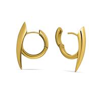 PUNKYOUTH Sharp Line Fluid Curve Earrings 18G 1mm Piercing Jewelry Edgy Minimalist Modern Claw Spike Huggie Hoop Dangle Drop For Women Men Polished Statement Everyday Wear Fashion Accessories, 1mm(18G