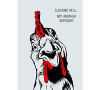 Punny Animals Chicken Birthday Funny Greeting Card (Clucking Hell)