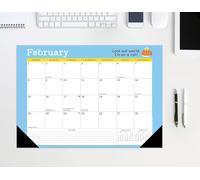 Punny Art of David Olenick 2026 17 X 12 Small Monthly Deskpad