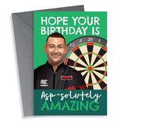 Punny Birthday Card - Nathan Aspinall - Darts