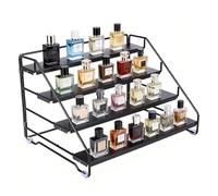 Punorric 4-Tier Cologne Stand for Men Step Fragrance Stand, Fragrance Shelf Display Rack for Vanity Dressing Table, Perfume Organiser for Mens Cologne, Aftershave, Skincare, Fragrence, Figurine