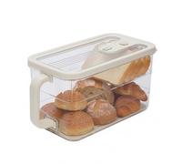Punorric Airtight Bread Box - 3200ml Bread Storage Container with Time Record,Airtight storage Box Small Bread Bin & Kitchen Storage Containers for Home Kitchen, Baking Studio, White