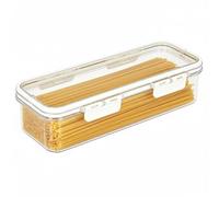 Punorric Clear Pasta Storage Containers Spaghetti Storage Jar with Airtight Lid, Long Kitchen Storage Containers, Plastic Pasta Spaghetti Noodle Storage Container Noodle Holder for Pantry & Cabinet