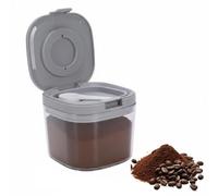 Punorric Coffee Bean Storage Container, 800 ML Airtight Coffee Container with Magnetic Spoon and Date Tracker, Clear Plastic Kitchen Food Storage Container for Tea, Flour, Cereal, Sugar, BPA-Free