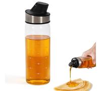 Punorric Honey Dispenser, Clear Glass Honey Pouring Jar Maple Syrup Dispenser with Auto-Open Lid for For Syrup,Sugar, Jam,Oil,Kitchen Storage Pot Kitchen Tool 300ml/10oz