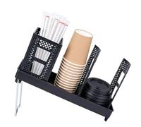 Punorric Paper Cup Lid Holder - Coffee Station Organizer, Detachable Coffee Bar Accessories & Lid Dispenser, Coffee Station bar Paper Cup Dispenser Storage Holder for Cafe Buffet Restaurant