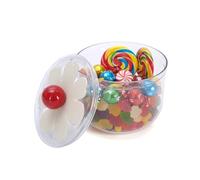 Punorric Plastic Sweet Jars with Lids - 900ml Empty Sweet Jars, Pick and Mix Stand Airtight Lids for Candy Buffet, Decorative Bathroom Canister Container for Bath Salt, Vanity, Party, Wedding