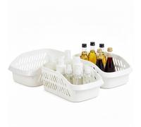 Punorric Under Sink Organiser with Wheels, Pull Out Under Sink Storage for Kitchen Storage & Organisation, Kitchen Cupboard Organiser Multi-Purpose Bathroom Cabinet Baskets for Cleaning Middle