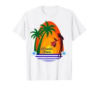 Punta Cana Beach Palm Trees Caribbean Island Souvenir Value Graphic T-Shirt, Men, White, S