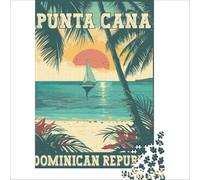 Punta Cana Dominican Republic jigsaw puzzle 1000 | a fun way to enjoy a quiet evening in a new home before unpacking all the moving boxes arrive to enjoy at home50x75cm