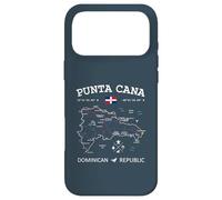 Punta Cana Dominican Republic Map Flag Travel Coordinates Case for iPhone 17 Pro Max