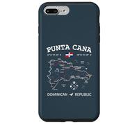 Punta Cana Dominican Republic Map Flag Travel Coordinates Case for iPhone 7 Plus/8 Plus