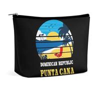 Punta Cana Dominican Republic Souvenir 1 Cosmetic Bag Travel Portable Makeup Bag Large Capacity Toiletry Bag Women Storage Bags-3