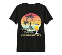 Punta Cana Palms Cocktail Beach Dominican Republic Souvenir Premium T-Shirt