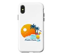 Punta Cana Palms Cocktail Beach Souvenir Dominican Republic Case for iPhone X/XS