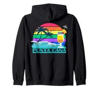 Punta Cana Palms Dominican Republic Caribbean Souvenir Gift Zip Hoodie