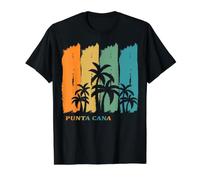 Punta Cana Palms Party Caribbean Souvenir Dominican Republic Value Graphic T-Shirt, Men, Black, M