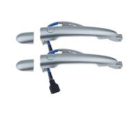 Punxdda Car Exterior Door Handle for Koleos 2009-2018 for Espace IV 80611JZ00 80647JY01A Smooth Silver Outside Door Handle Entry Front Rear Left Right(Rear Pair)
