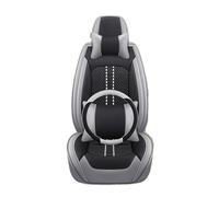 Punxdda Car Seat Covers For CHEVROLET For Cruze For Blazer Captiva For Camaro Aveo For Malibu For Equinox Universal Ice Shreds Car Seat Cover Car Seat Covers Full Set(Black Gray 5 Seat)