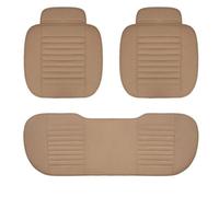 Punxdda Car Seat Covers For Fiesta Fusion For Mondeo Taurus For Mustang Territory Kuga For F 150 Car Seat Cover Seat Cushion Car Seat Covers Full Set(Beige 3 PCS)
