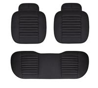 Punxdda Car Seat Covers For Fiesta Fusion For Mondeo Taurus For Mustang Territory Kuga For F 150 Car Seat Cover Seat Cushion Car Seat Covers Full Set(Black 3 PCS)