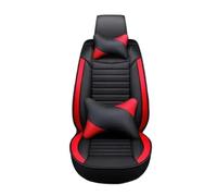 Punxdda Car Seat Covers For Geely For Geometry C For Atlas For Coolray For Emgrand EC7 For Tugella All Models Universal Style Car Seat Cover Car Seat Covers Full Set(Black Red A 5 Seat)