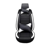 Punxdda Car Seat Covers For VW For Polo For Atlas For Jetta For Bora For Eos Sharan Variant Beetle For Scirocco UP Universal Style Car Seat Cover Car Seat Covers Full Set(Black A White 5 Seat)