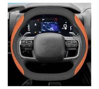 Punxdda Car Steering Wheel Cover (B) - Leather, Universal Fit, Non-slip, Breathable, Comfort Grip for Dacia Duster 2024 2025