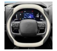 Punxdda Car Steering Wheel Cover For Dacia Duster 2024/2025 Leather Universal Black