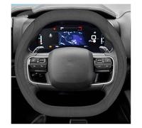 Punxdda Car Steering Wheel Cover (Hj) - Leather, Universal Fit, Non-slip, Comfort Grip, Sunburn & Scratch Protection