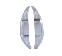 Punxdda Paddle Shifter Extension for Benz for A B C E Class for W206 W223 for C180 C220d for GLC 2022-2024 Car Steering Wheel Paddle Shift Shifters(Silver)