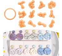 Puocaon Zodiac Polymer Clay Cutters - 13 Pcs Zodiac Star Signs Cutters for Polymer Clay Jewelry Constellations Earrings Making Kit for Polymeric Jewelry Design