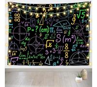 PUOJIEAT 3D Mathematical Formula Tapestry Geometric Shapes Tapestries Wall Hangings Large Tapestry Wall Hanging Art for Bedroom Living Room Home Décor 300x200 cm 3326-GT