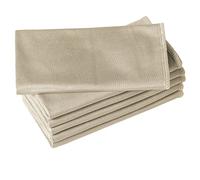 Puomue 6 Pack Microfiber Glass Cleaning Cloth, 16 Inch X 16 Inch, Lint Free Quickly Clean Window, Glasses, Windshields, Mirrors, and Stainless Steel, Camel
