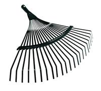 Puooifrty 42cm Steel Fan Rake Replacement Rake for Grass Patio Leaves Leaf Lawn 22 Tooth