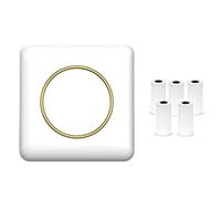 Puooifrty Mini Thermal Label Printer Memo Handbook Photo Printer Portable Printer Self-Adhesive Sticker Printer with Thermal Paper