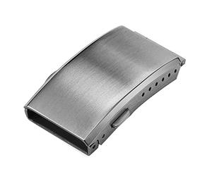 Puooifrty Watch Buckle Fold Milled Clasp Replacement Stainless Steel Watchband Clasp, 20Mm