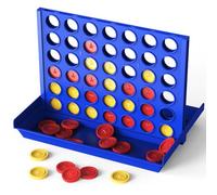 Pup Go 4 in a Row Classic Board Game for Kids Ages 3-8, 8.2 x 5.9 inches with 6 Spare Discs, Perfect Educational Family Toy for Boys & Girls, 2 Player Strategy Game, Foldable Design