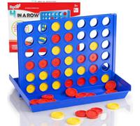 Pup Go 4 in a Row Connect Board Game for Kids 3+, Family Games for Children | Standard Size Connect Board Games for Adults, Party Game, 2 Player Strategy Game for Children, All-in-1 Storage 6 Spare Discs