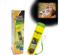 Pup Go Children's Projector Torch Animal World with 3 Disks 24 Pictures, History Slideshow Projector Toys for Children from 3 Years, Science Educational Gift for Boys and Girls